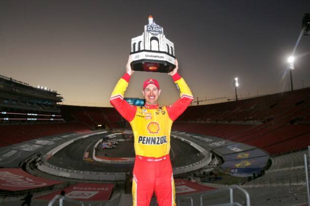 Joey Logano kicked off the season with a victory in the Next Gen Ford Mustang’s debut. 